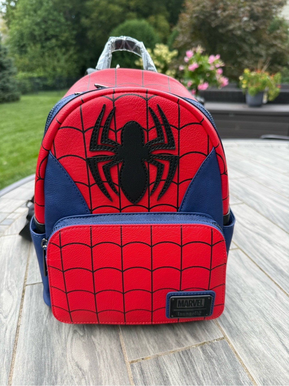 Loungefly Marvel Spider-Man Red and Blue Mini Backpack